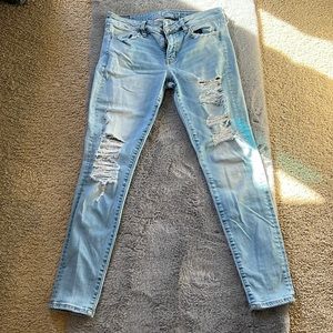 American Eagle Ripped Super Stretch X Skinny Jeans